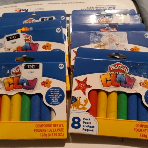 Play-Doh, Sculp'N Mold, 8 pack primary colors clay New unopened packages - Picture 2 of 8